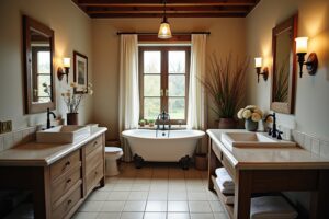 13 Badmöbel Landhausstil Ideen