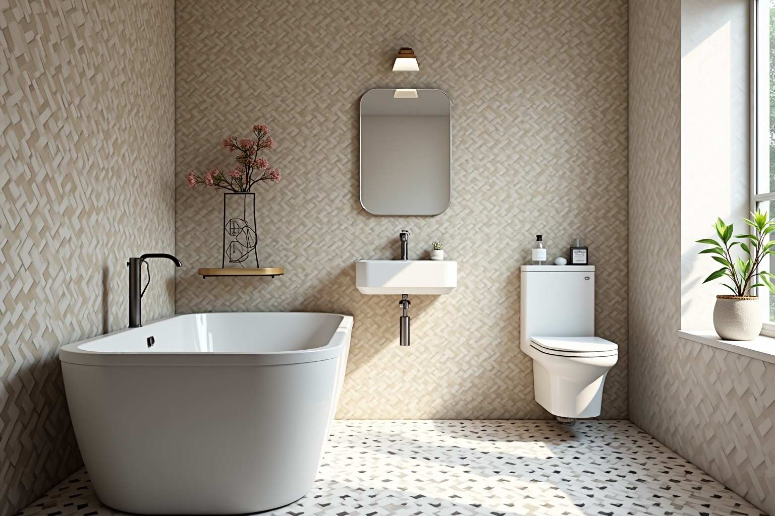 14 Tapeten für Badezimmer: Trends & Tipps