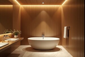 13 Wandpaneele Holz Badezimmer Ideen