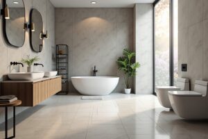 17 Badezimmer Boden Vinyl Ideen